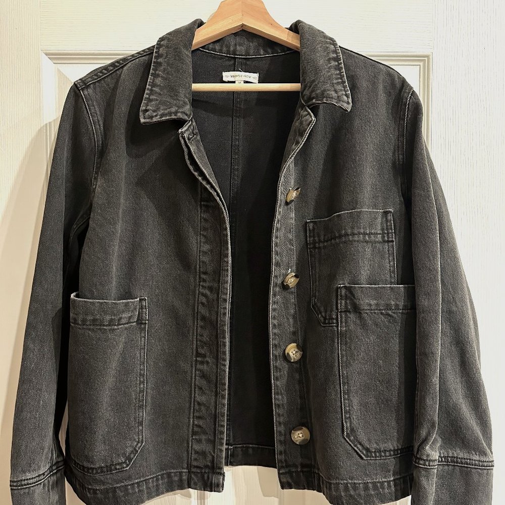 Whimsy and Row Hayden Black Denim Jacket